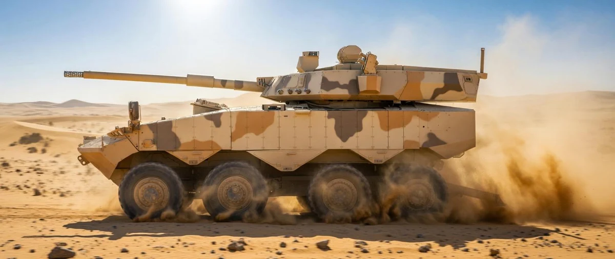 105mm turret system desert deployment